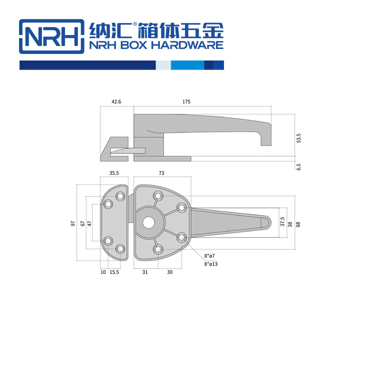 不锈钢烤箱门锁粉色成年视频APP冰柜把手锁扣5755