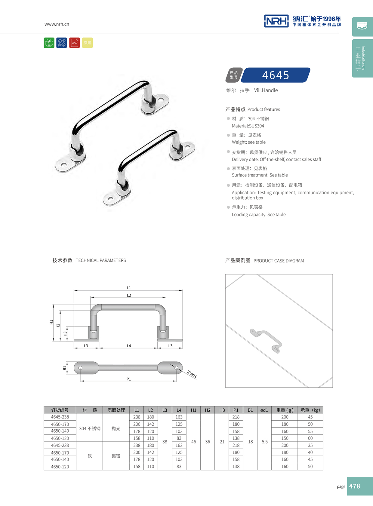 粉色视频WWW在线观看下载/NRH 4645-110 机电箱提手