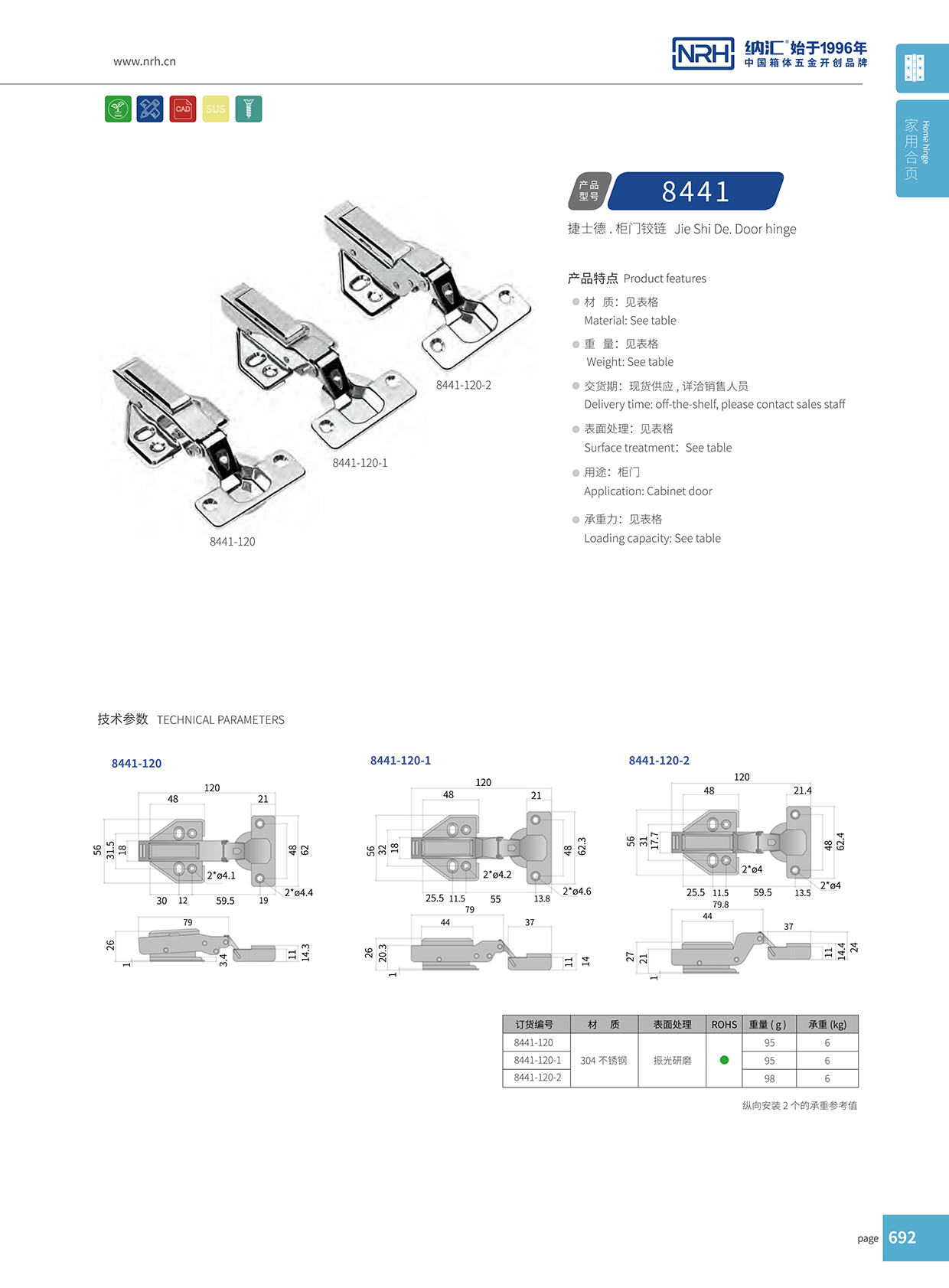  粉色视频WWW在线观看下载/NRH 8442-120-1 吹塑箱铰链