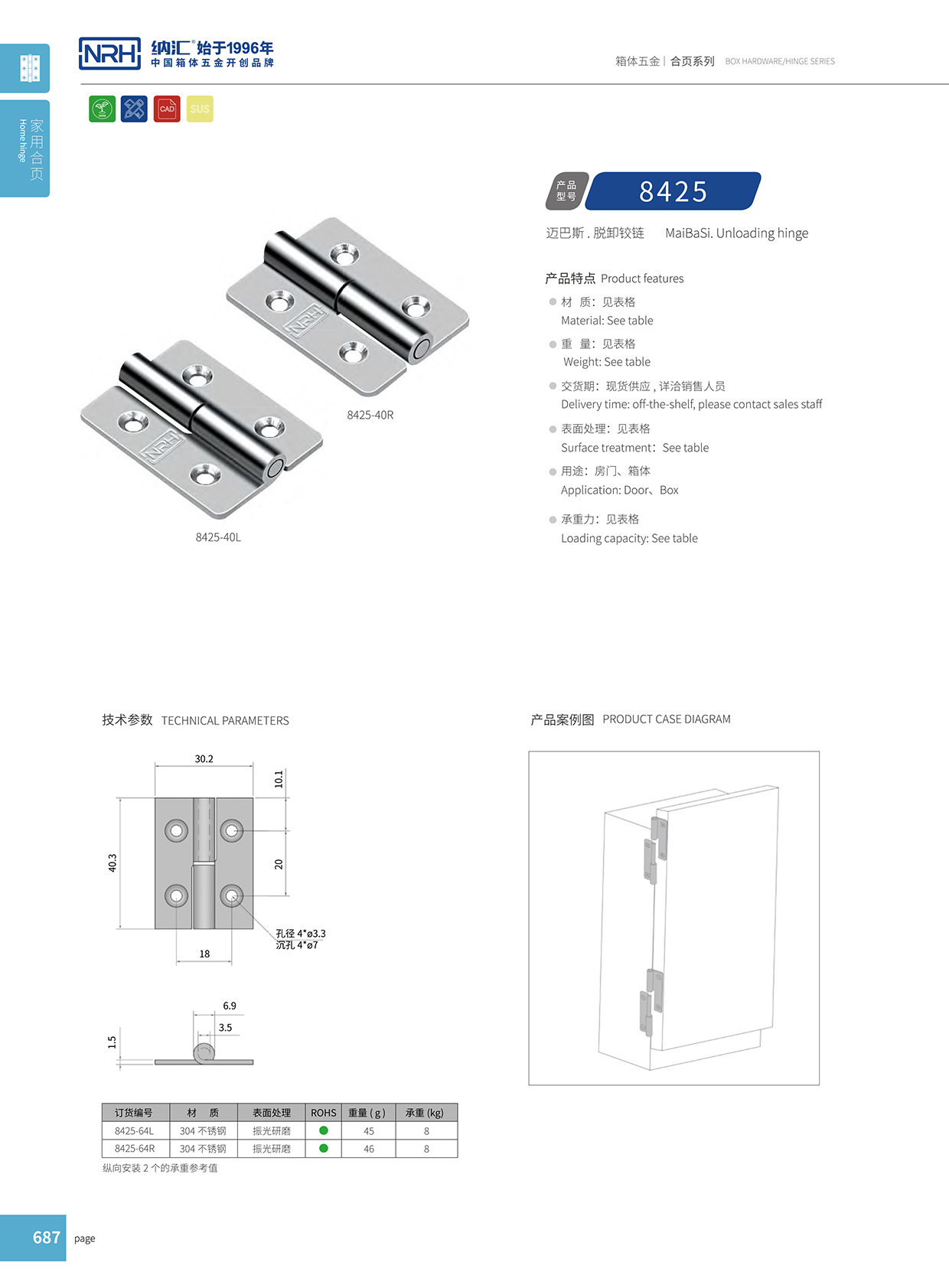 粉色视频WWW在线观看下载/NRH 8425-64-Z 电箱铰链